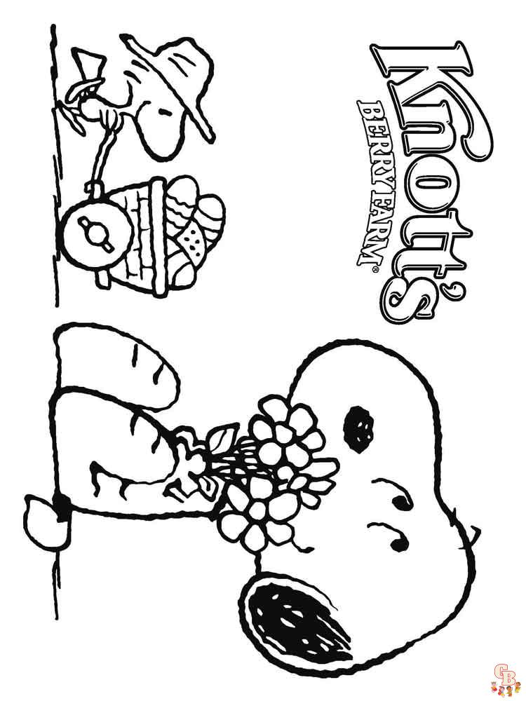 Lastest Snoopy coloring pages for kids 10