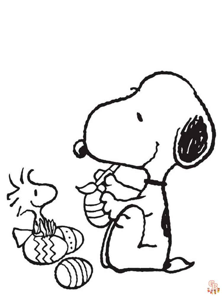 Lastest Snoopy coloring pages for kids 2