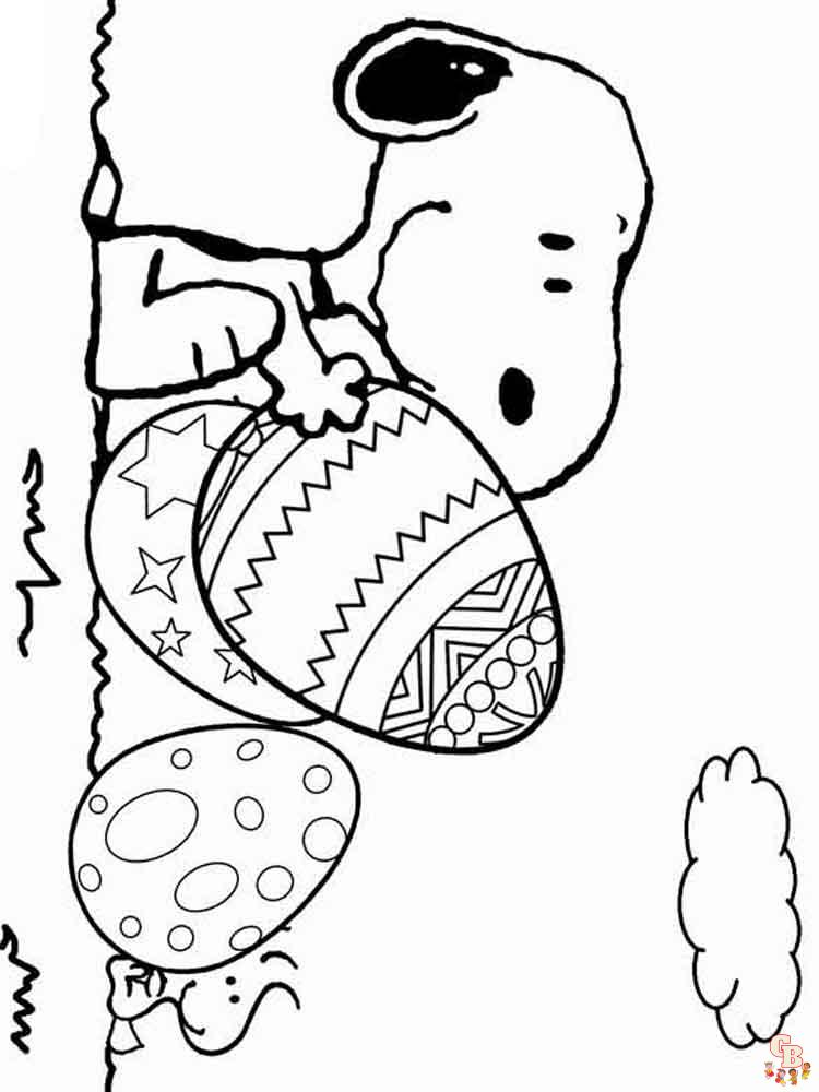 Lastest Snoopy coloring pages for kids 3