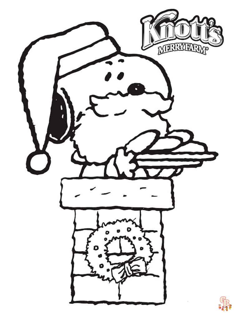 Lastest Snoopy coloring pages for kids 6