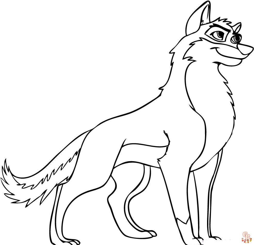 25+  Wolf coloring pages for kids 1