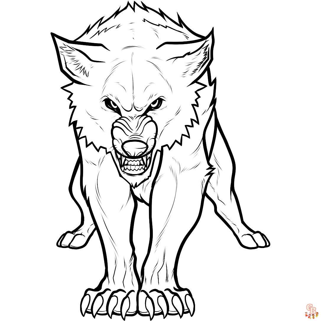 25+  Wolf coloring pages for kids 2