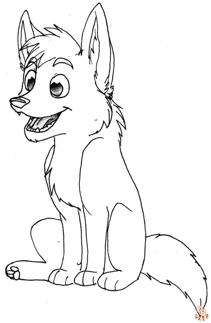 25+  Wolf coloring pages for kids 3