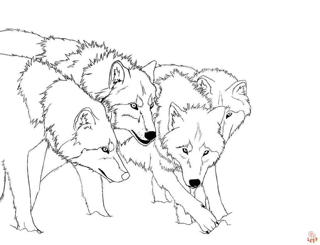 25+  Wolf coloring pages for kids 6