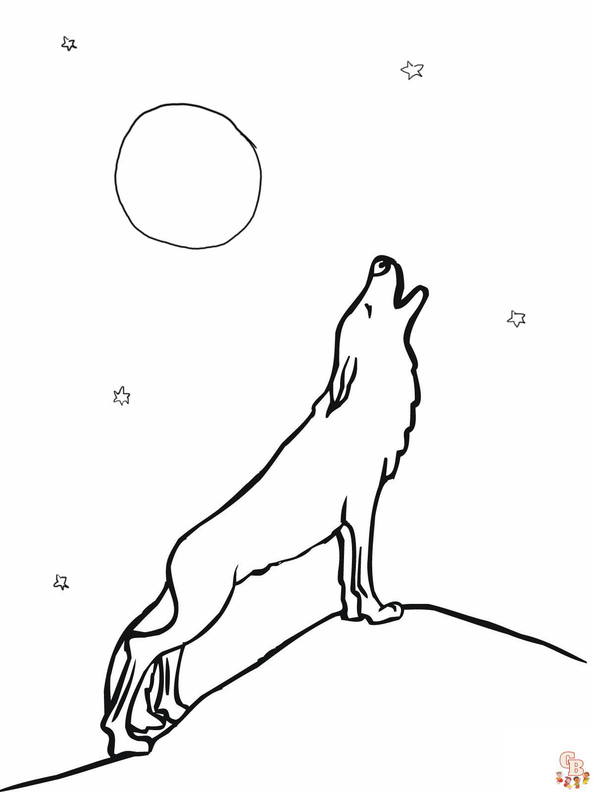 25+  Wolf coloring pages for kids 7