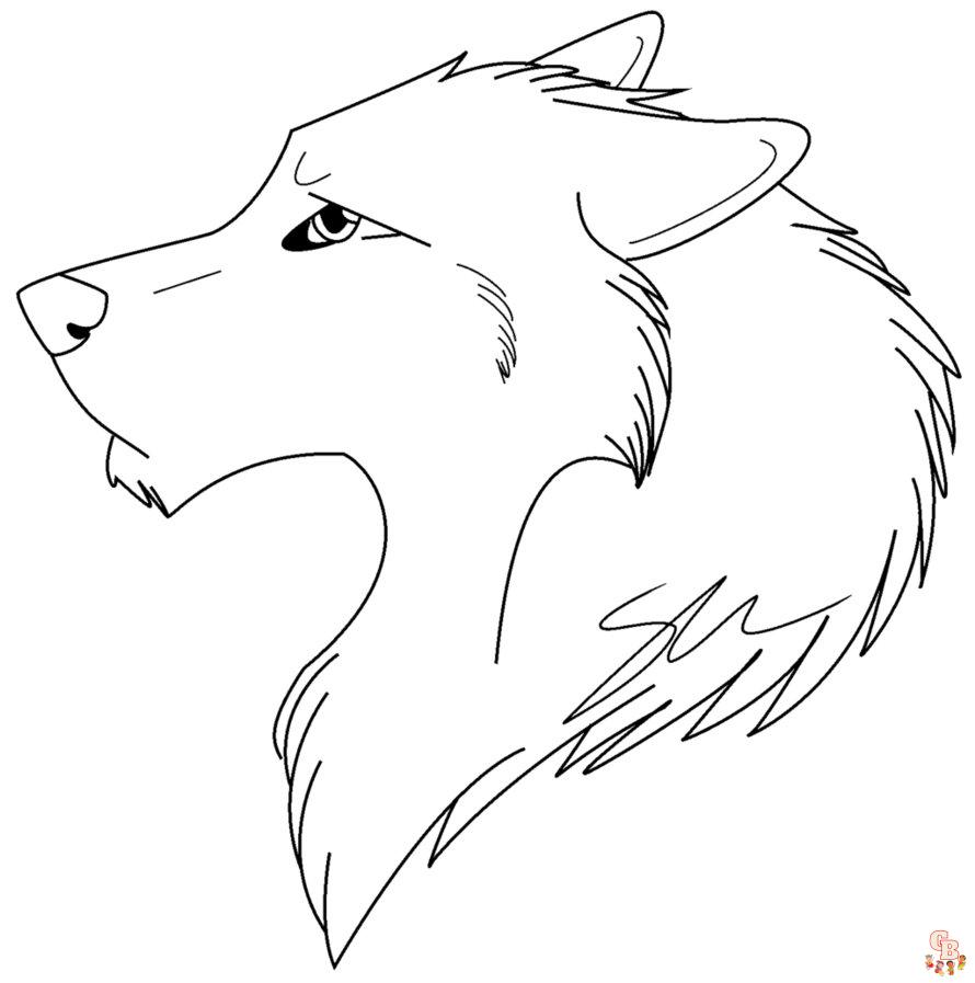 25+  Wolf coloring pages for kids 8