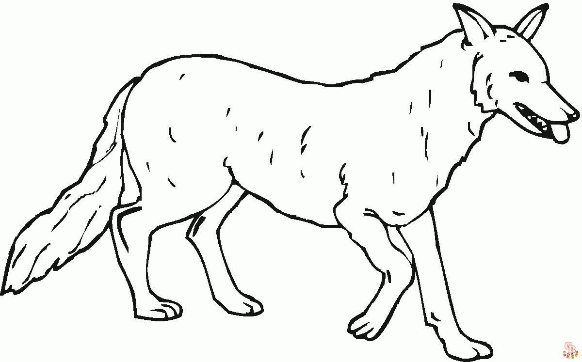 25+  Wolf coloring pages for kids 9