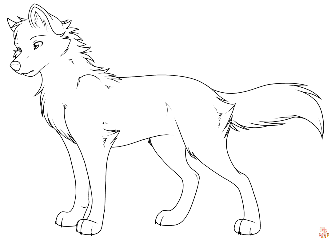 25+  Wolf coloring pages for kids 10