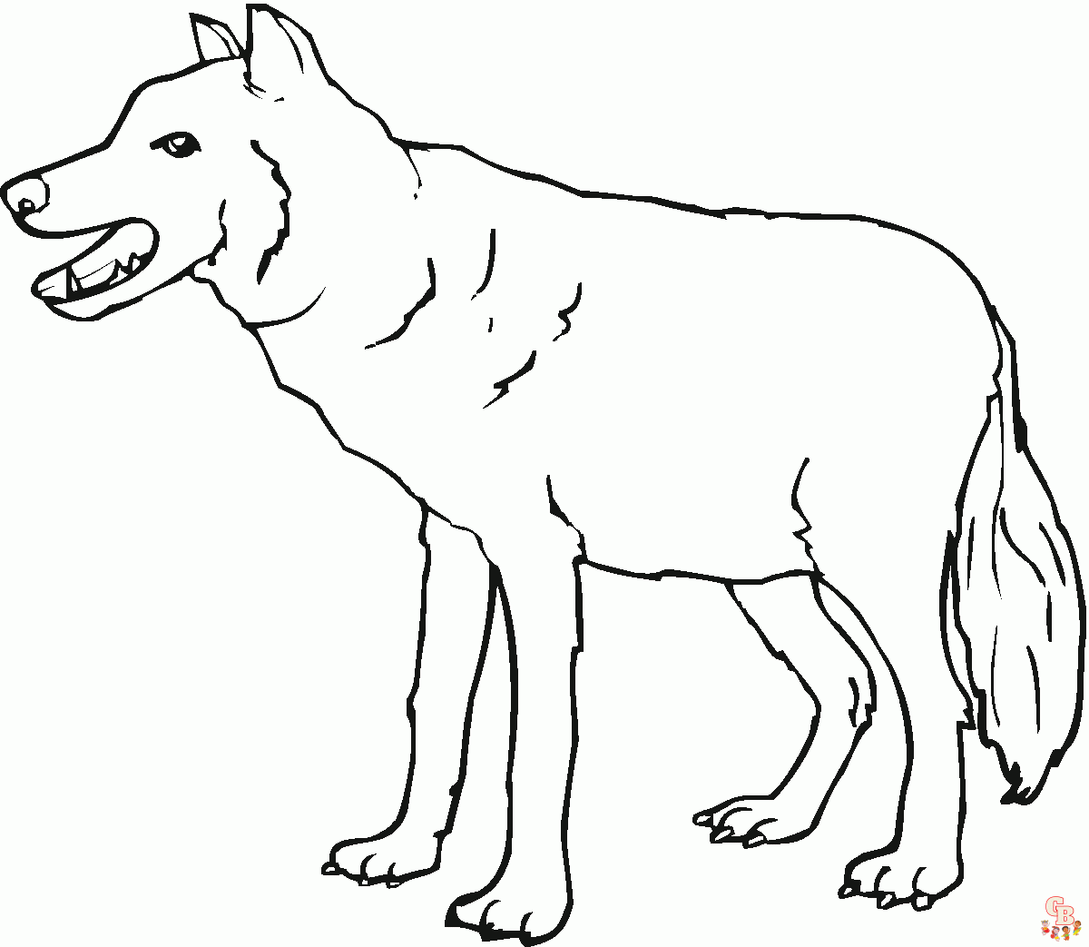 25+  Wolf coloring pages for kids 14