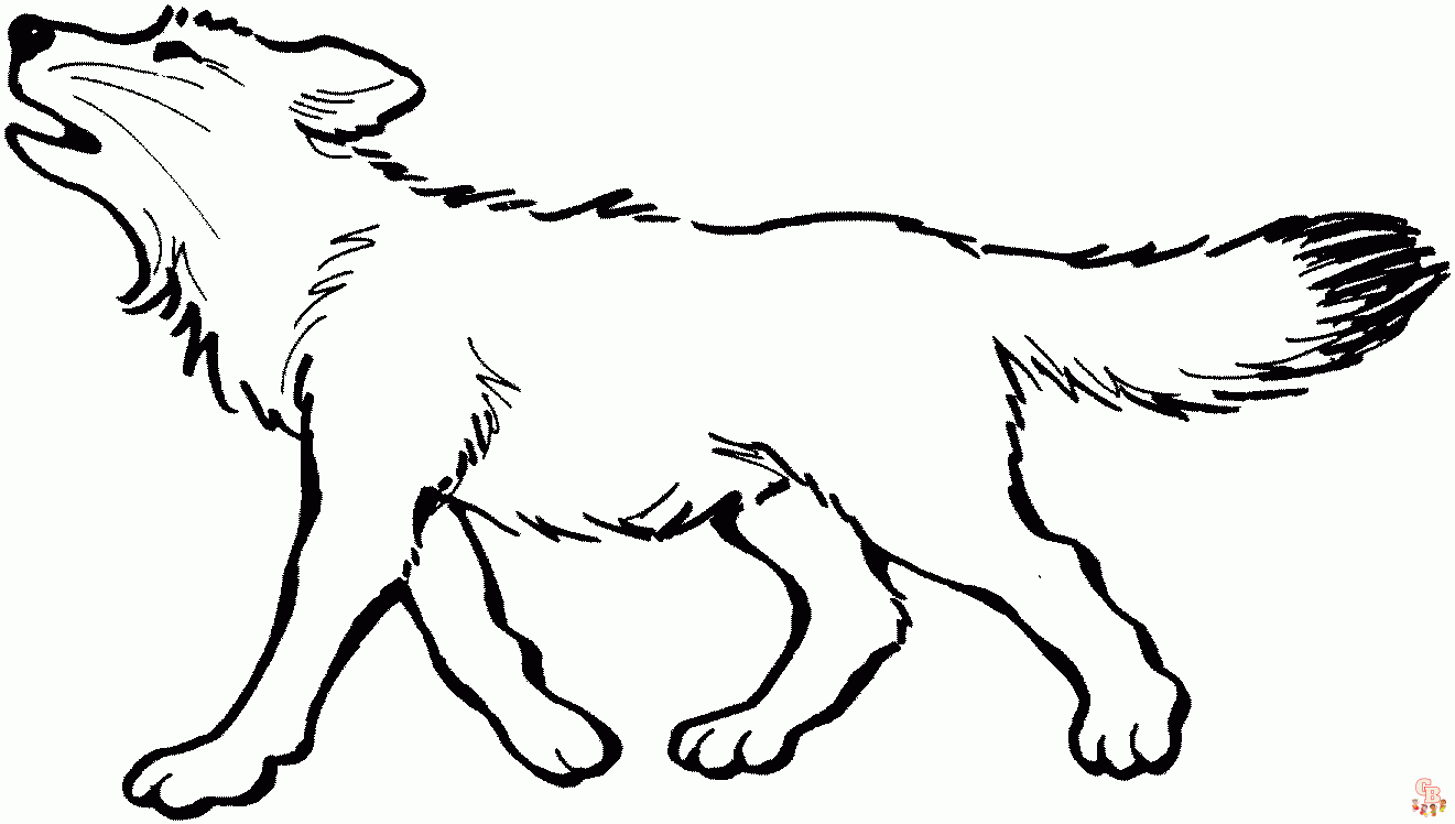 25+  Wolf coloring pages for kids 15