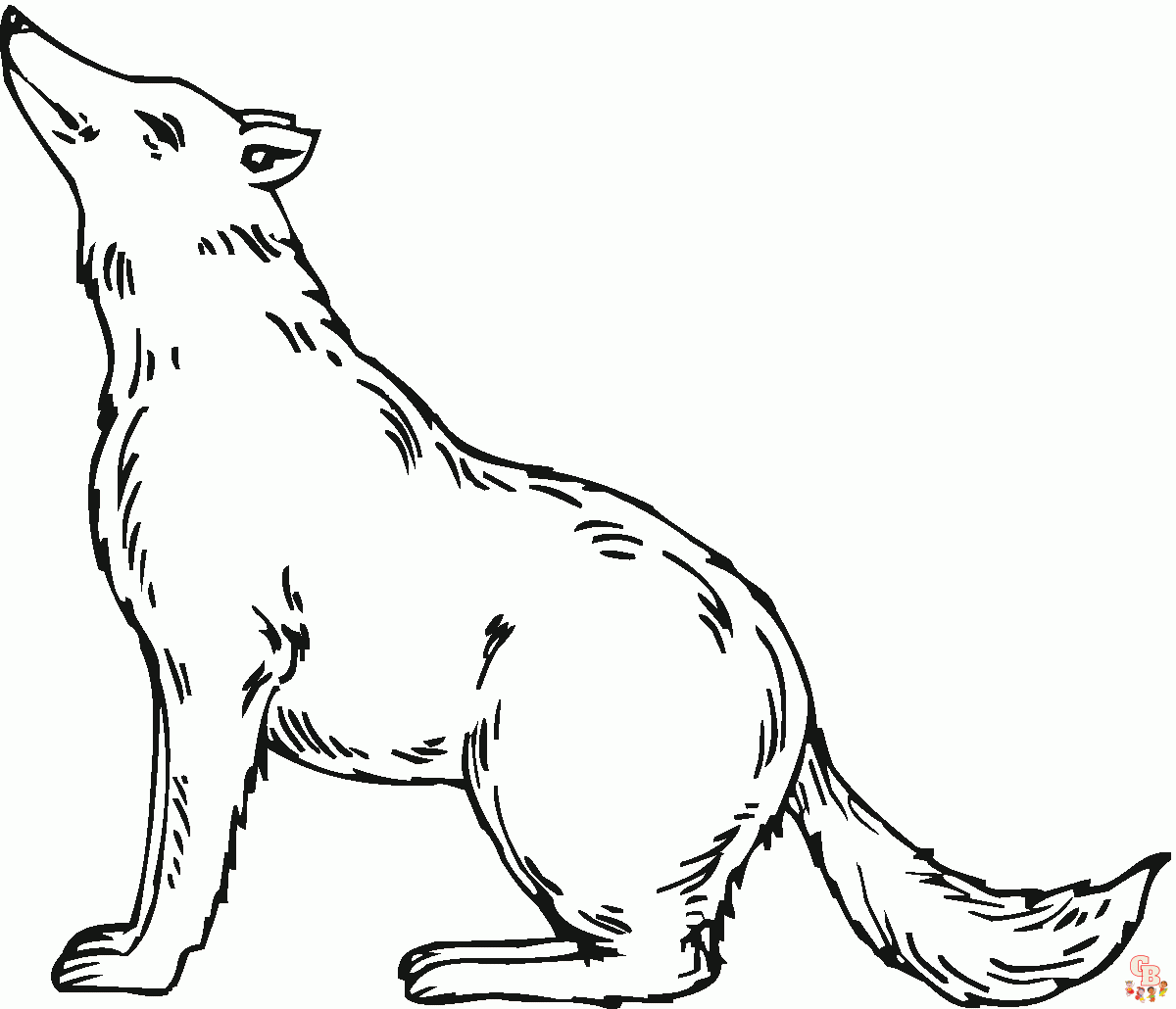 25+  Wolf coloring pages for kids 23