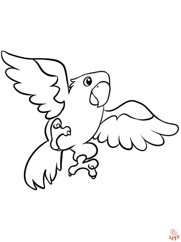 The best Parrot coloring pages 2023 3