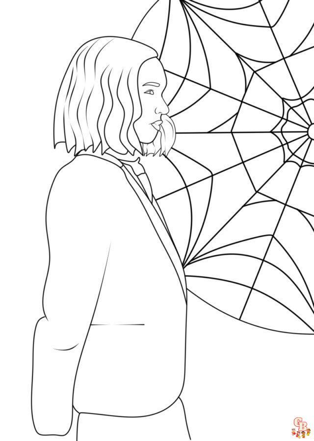 Wednesday coloring pages 05