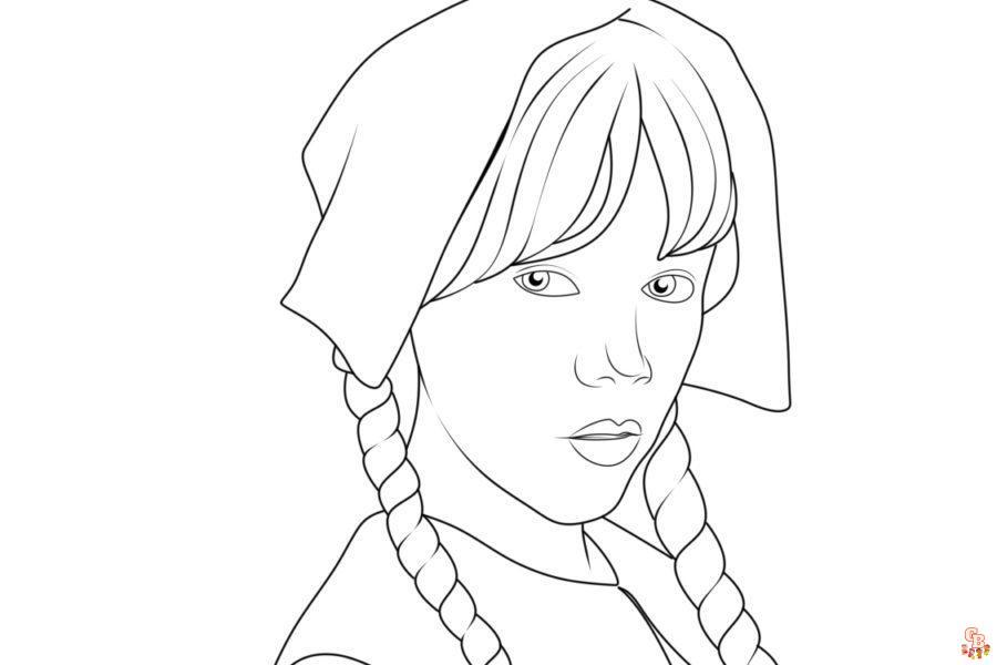 Wednesday coloring pages 14