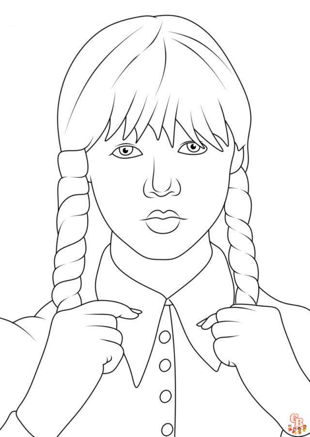 Wednesday coloring pages 18