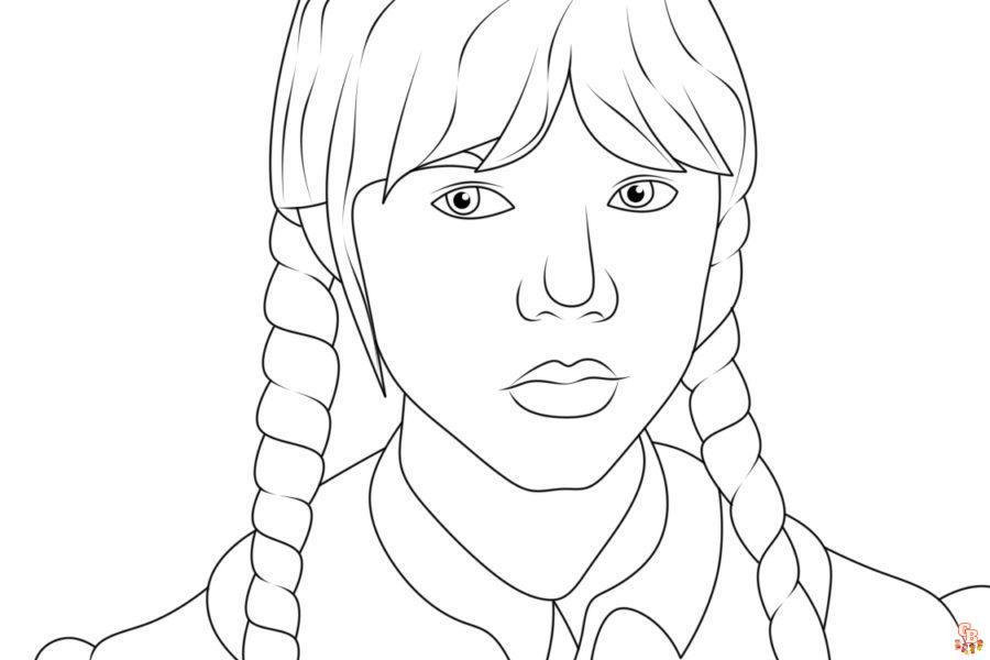 Wednesday coloring pages 26