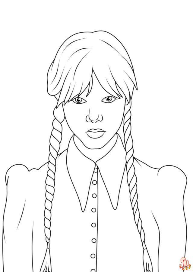 Wednesday coloring pages 28