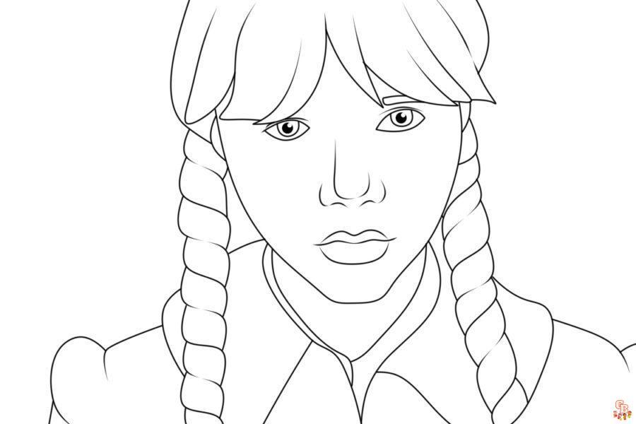 Wednesday coloring pages 29