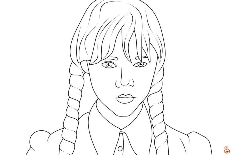 Wednesday coloring pages 30