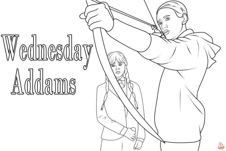 Wednesday coloring pages 37