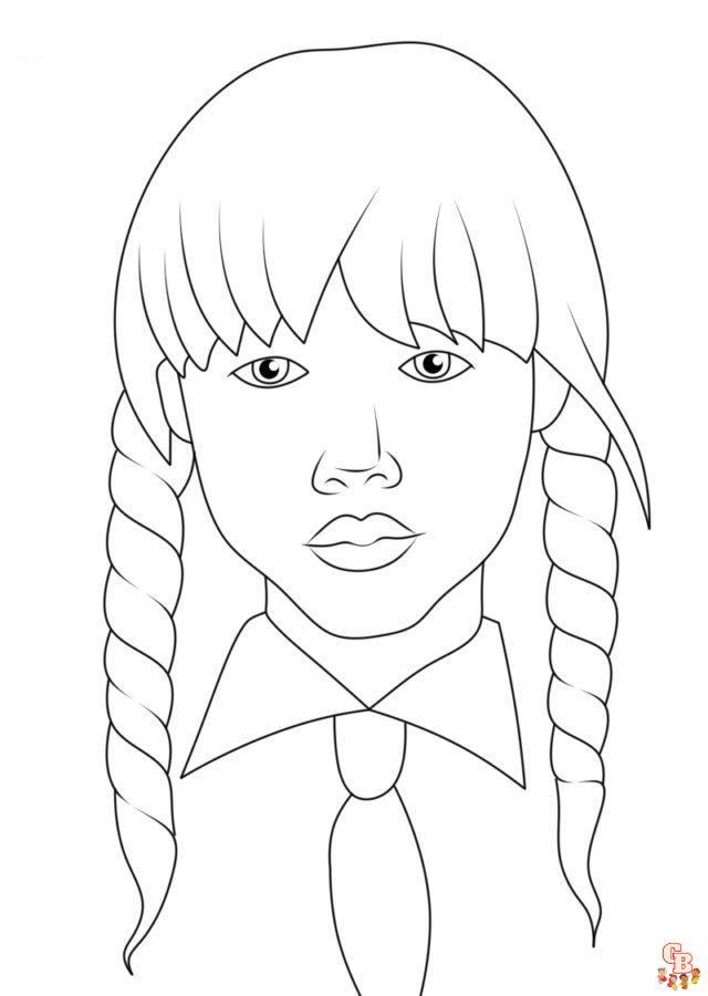 Wednesday coloring pages 38