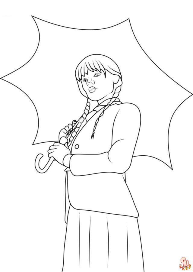 Wednesday coloring pages 39