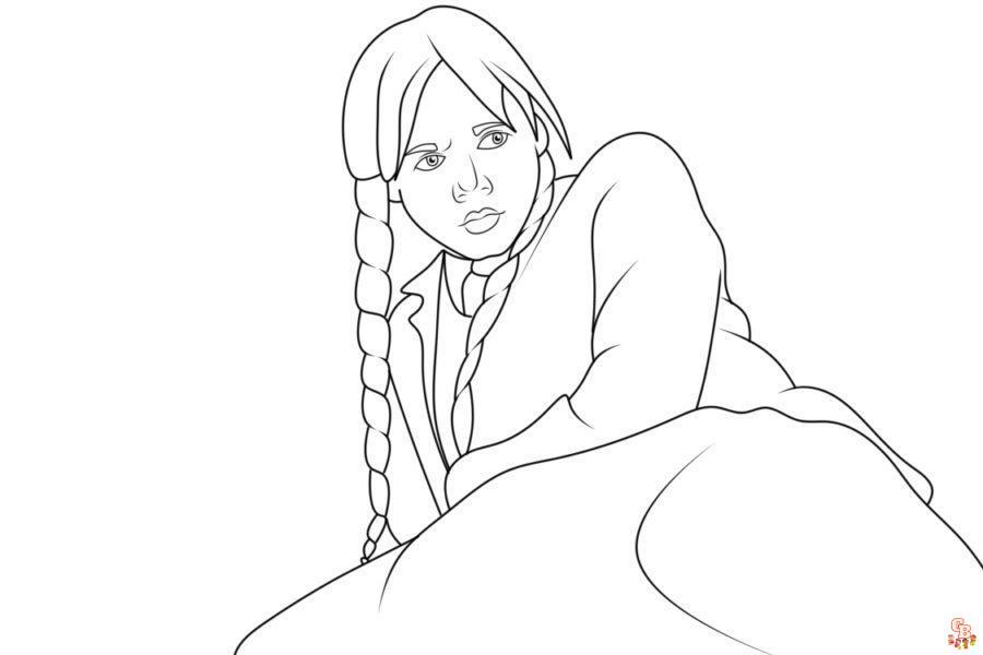 Wednesday coloring pages 41