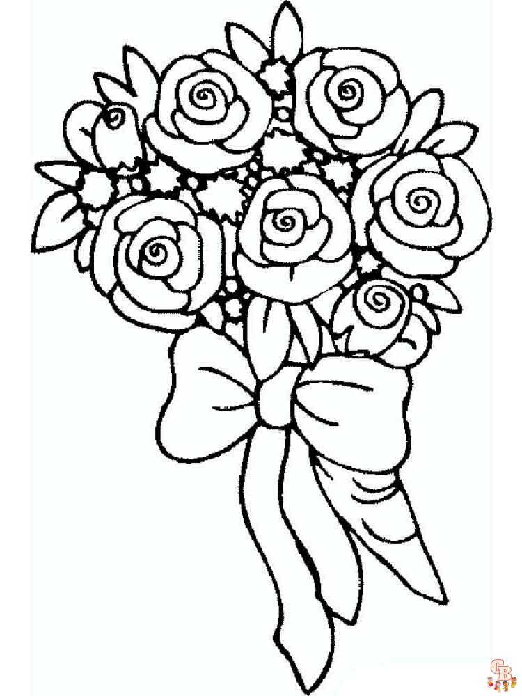 rose coloring pages 13