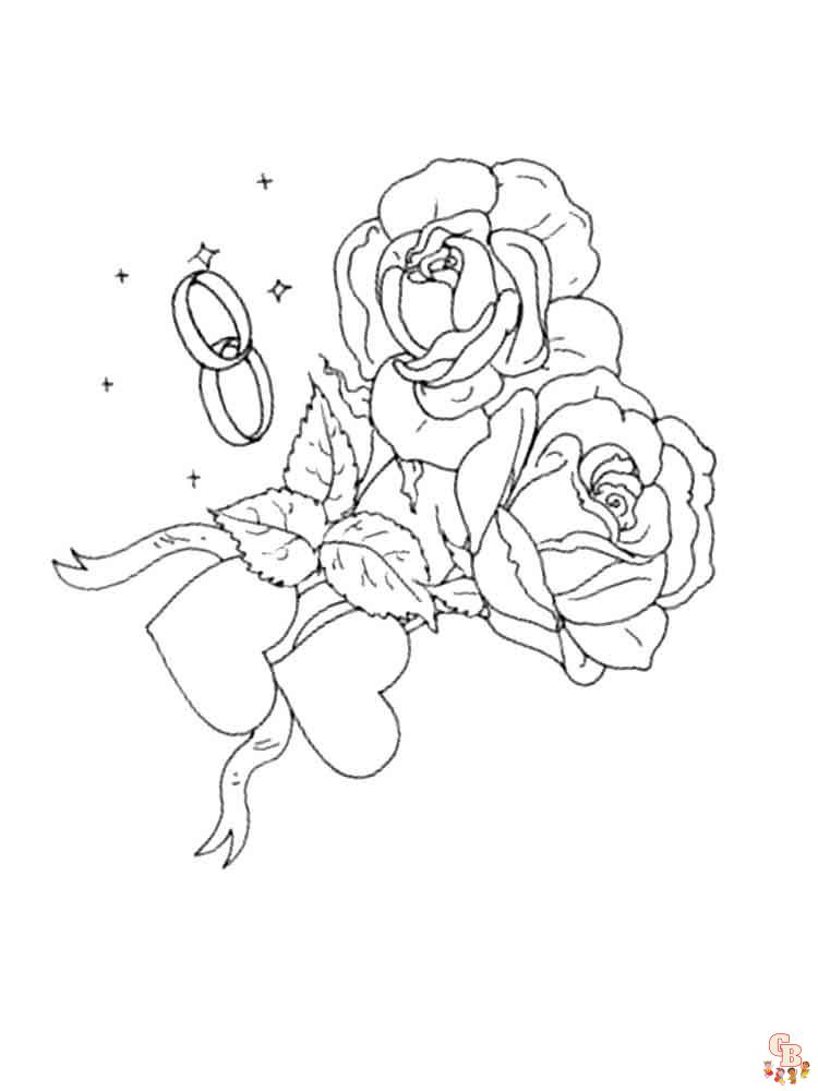 rose coloring pages 19