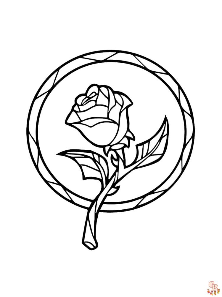 rose coloring pages 23