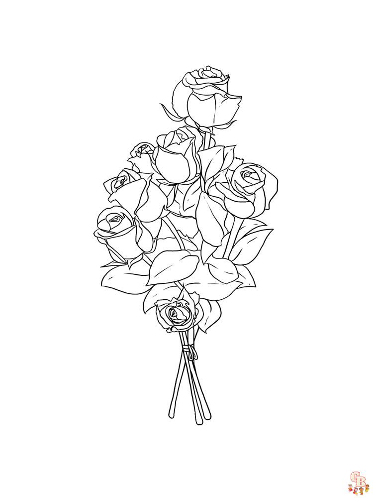 rose coloring pages 25