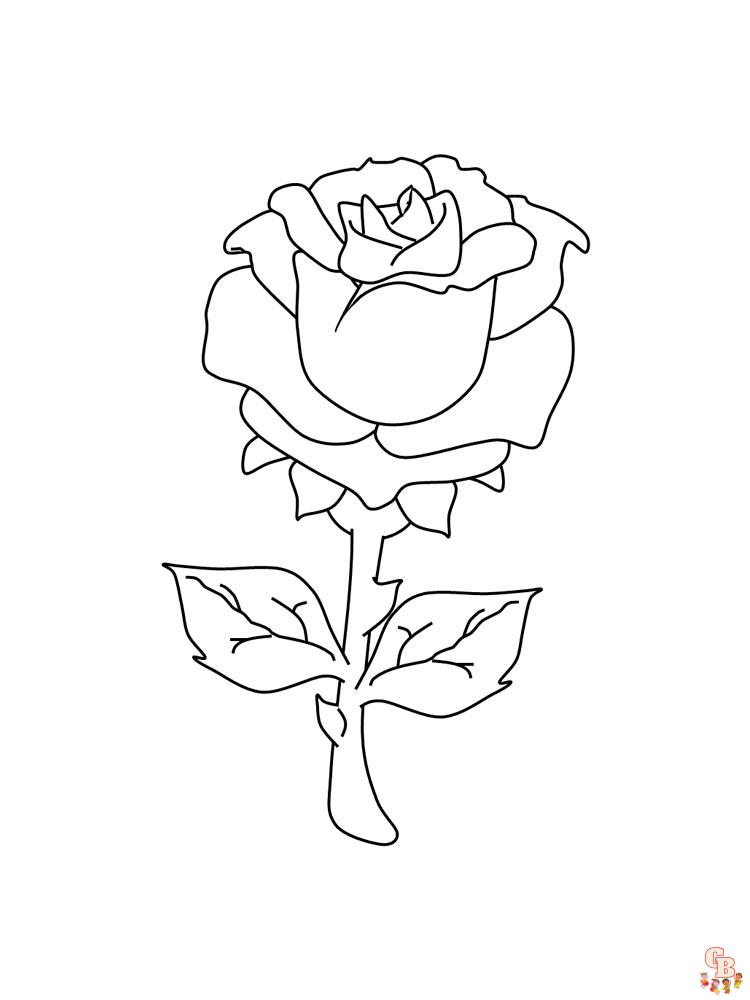 rose coloring pages 27