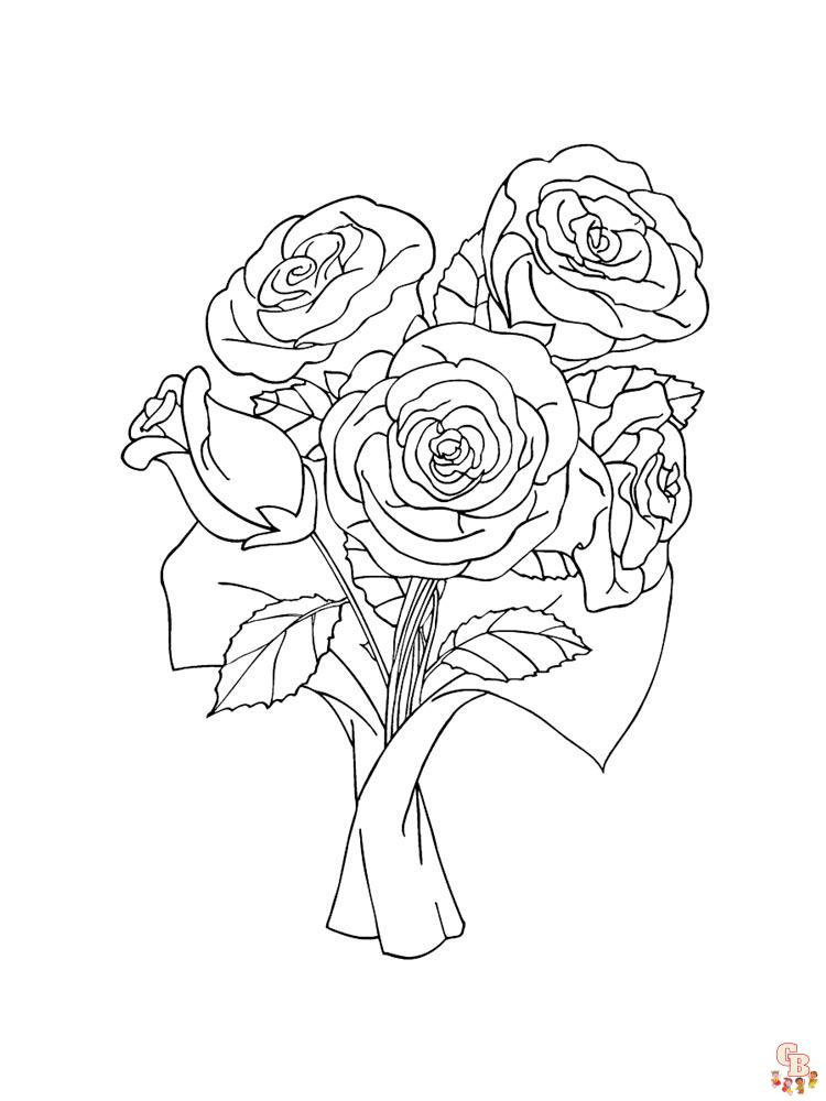 rose coloring pages 29