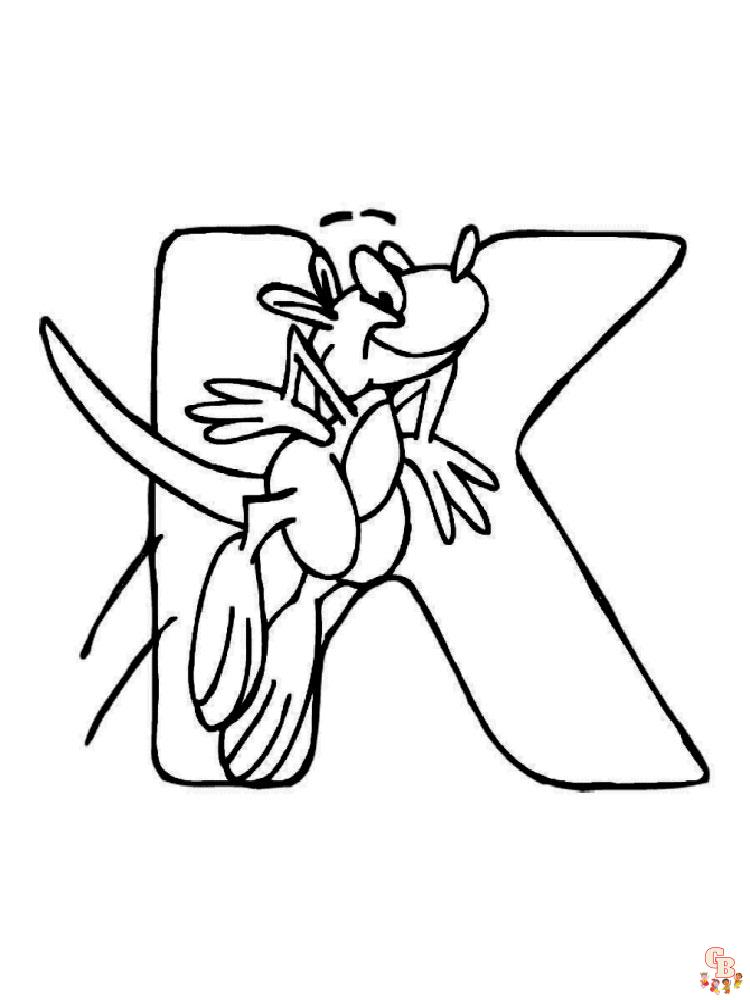 ABC Alphabet Coloring Pages 12