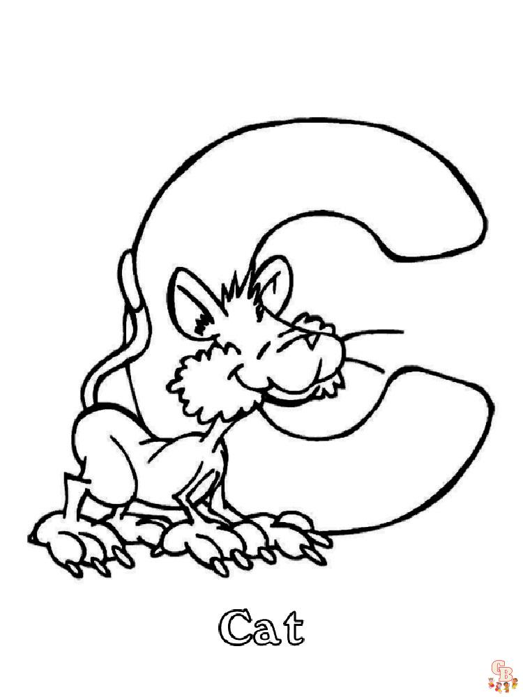 ABC Alphabet Coloring Pages 4