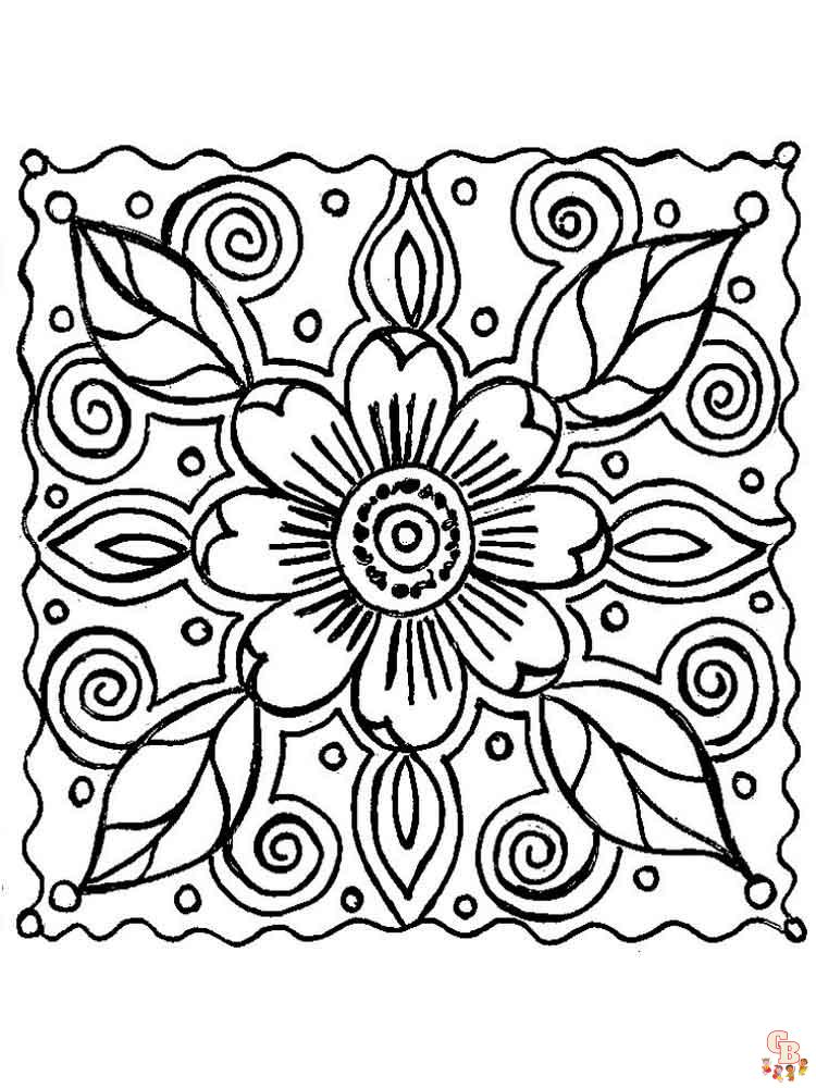 Abstract Coloring Pages Adult 4