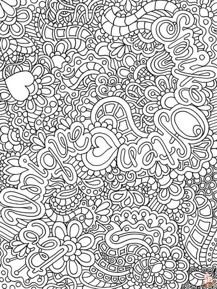 Abstract Coloring Pages Adult 9