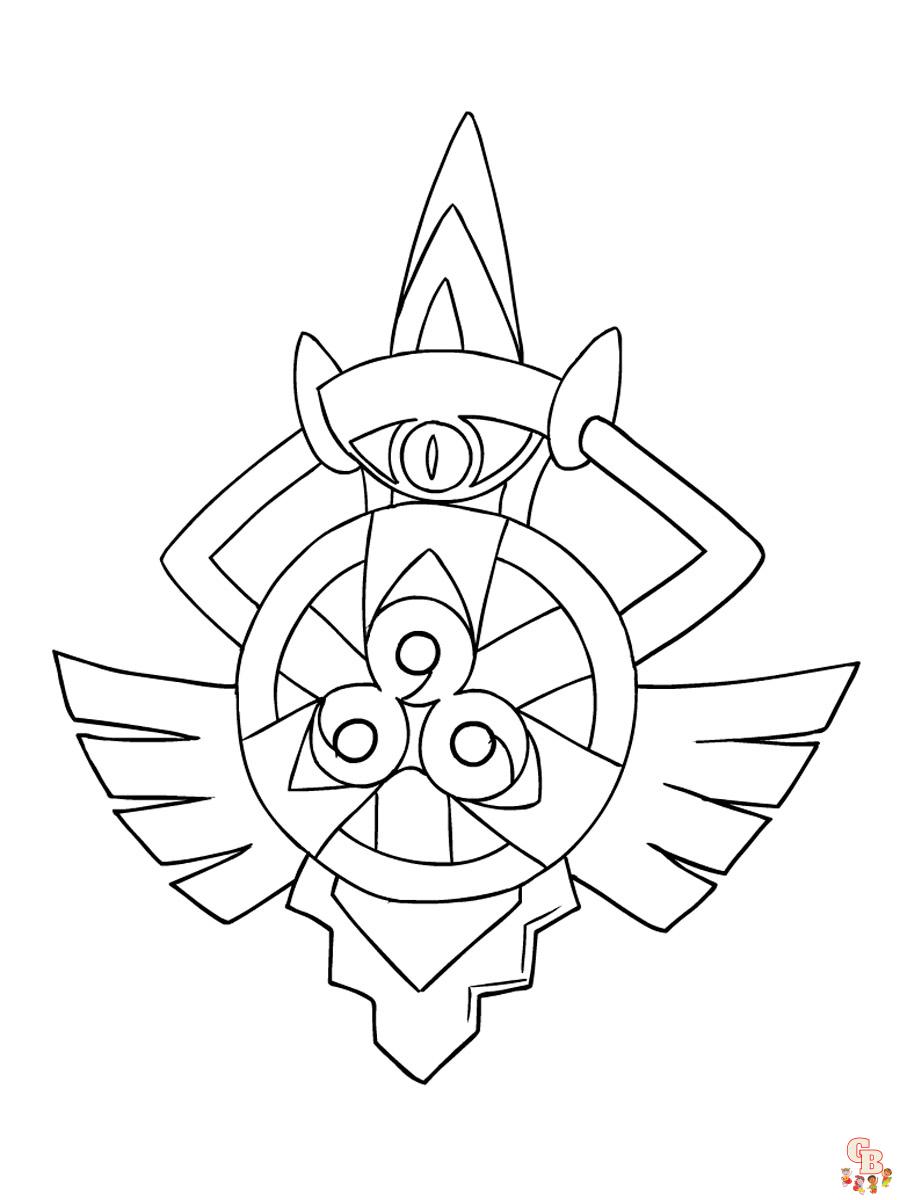 Aegislash Coloring Page 1