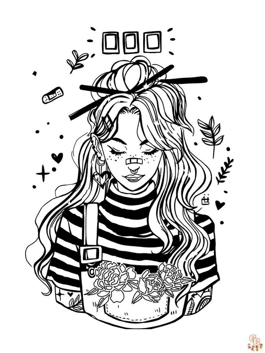 Aesthetic Coloring Pages 3