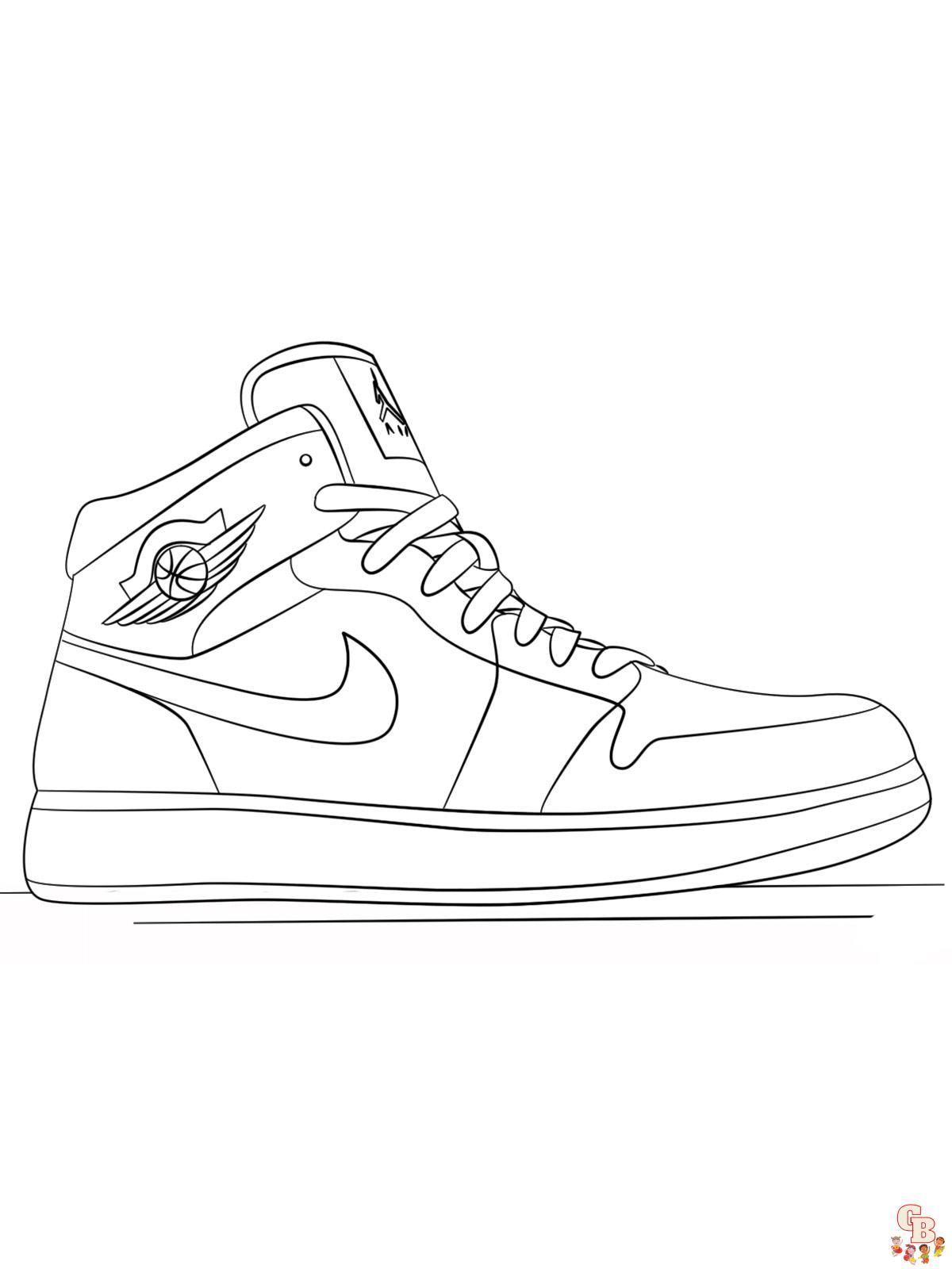 Air Jordan Coloring Pages 1