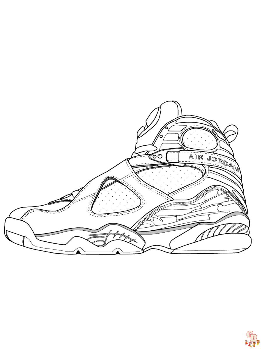 Air Jordan Coloring Pages 10