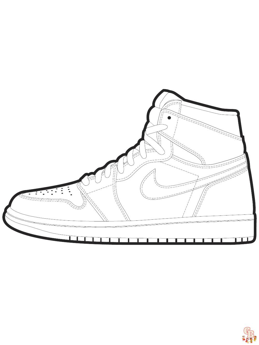 Air Jordan Coloring Pages 12