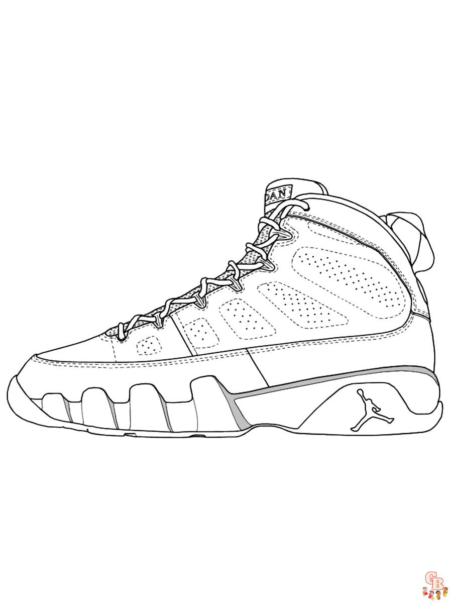 Air Jordan Coloring Pages 17