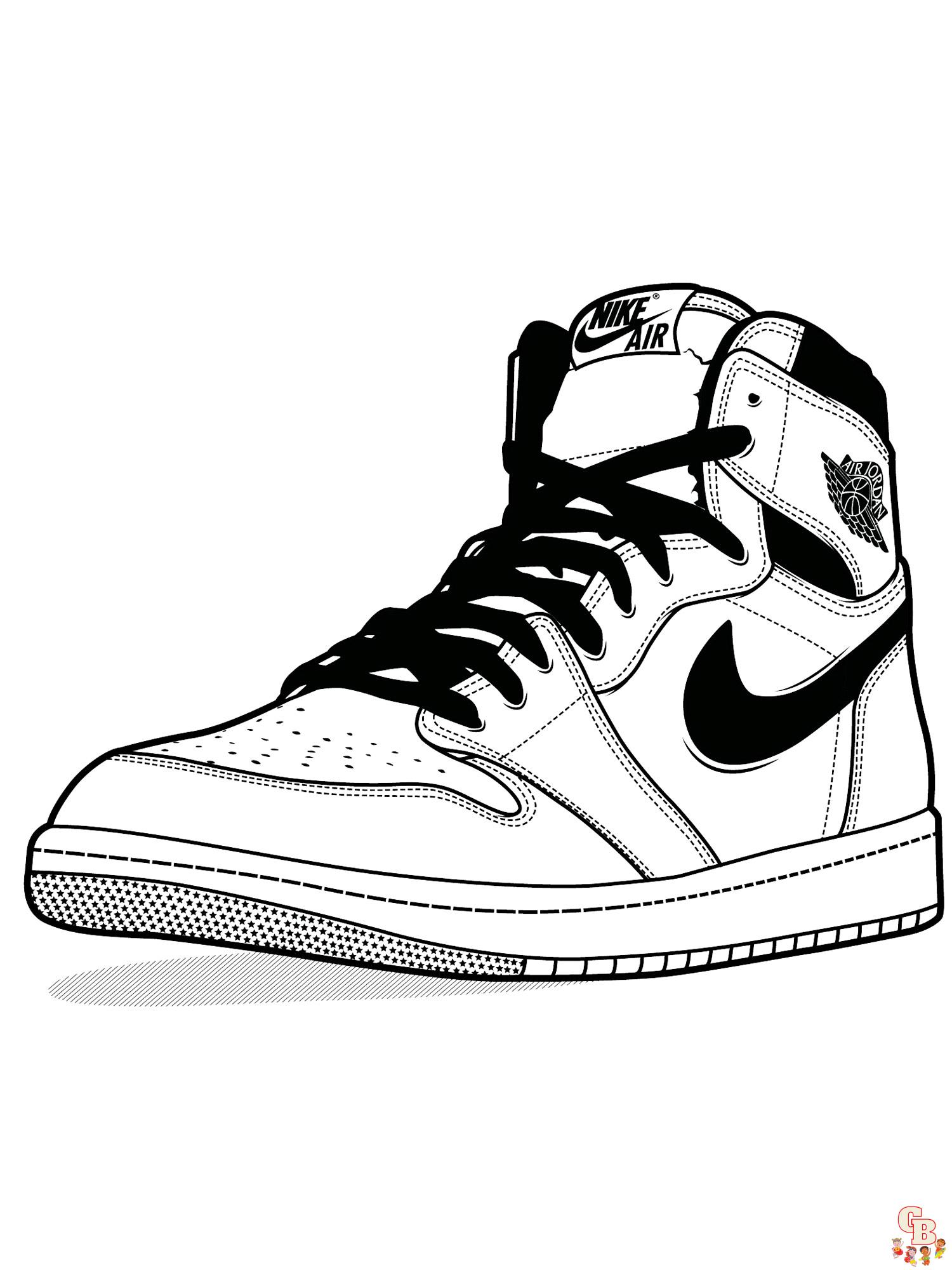 Air Jordan Coloring Pages 18