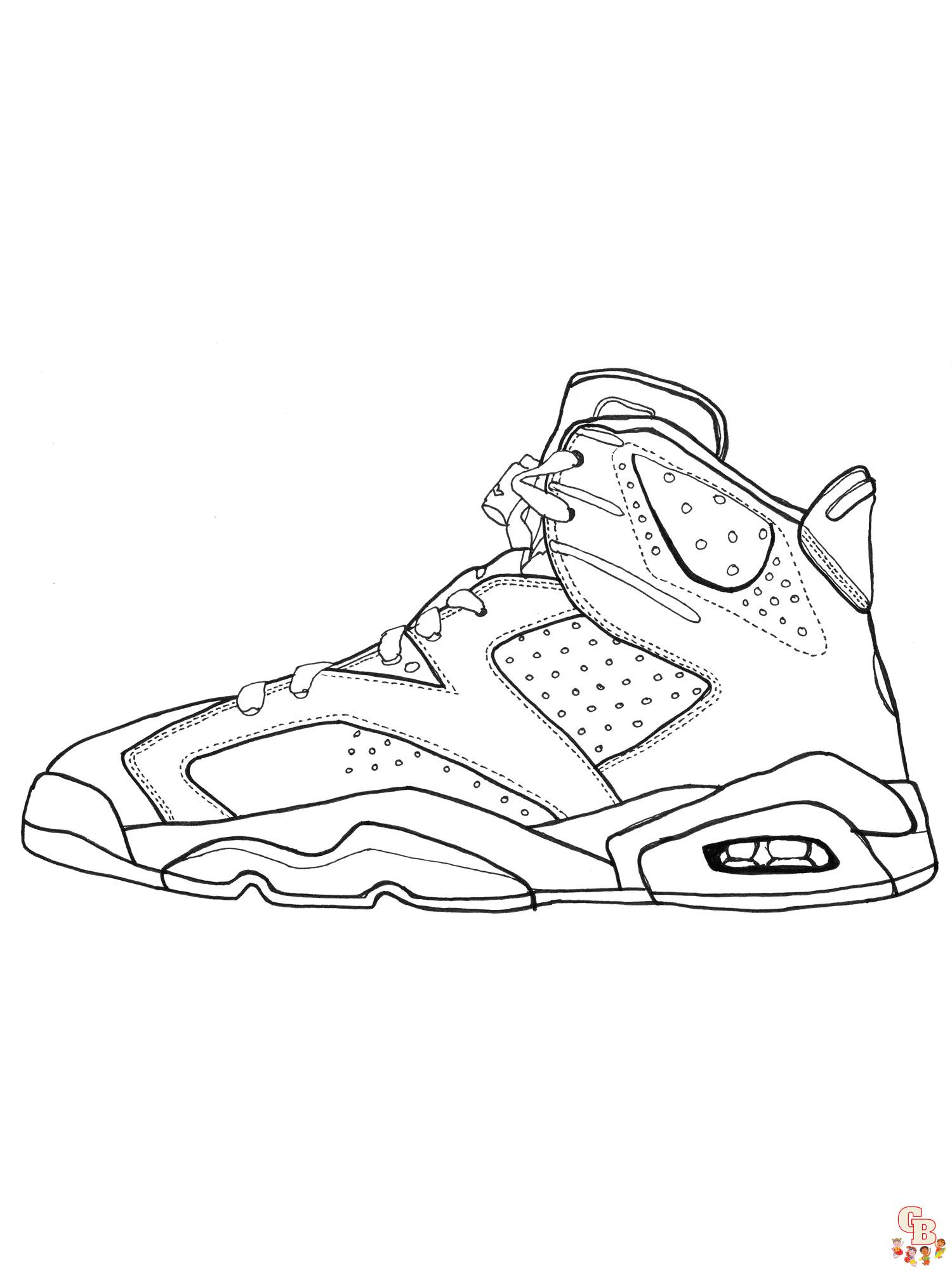 Air Jordan Coloring Pages 19