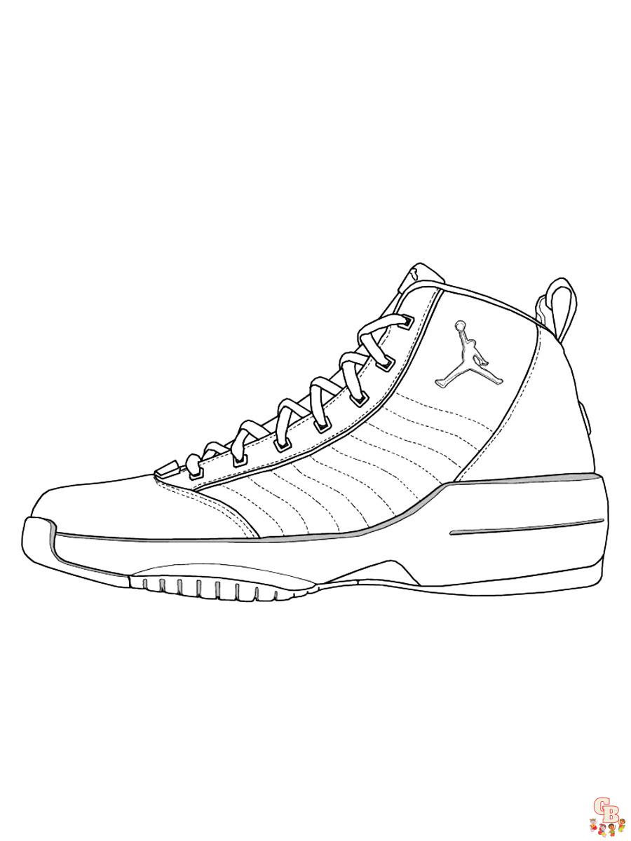 Air Jordan Coloring Pages 4