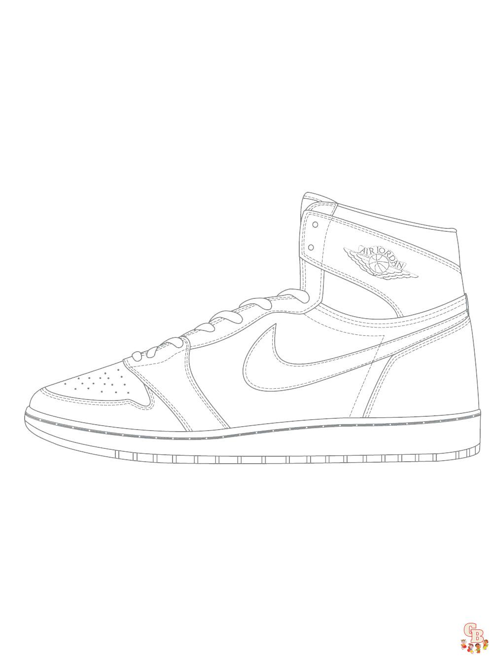 Air Jordan Coloring Pages 5