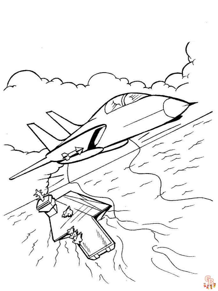 Airplanes Coloring Pages 7