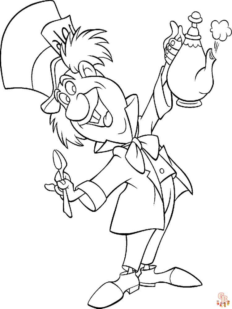 Alice In Wonderland Coloring Pages 17