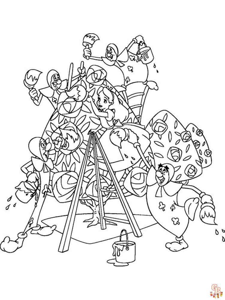 Alice In Wonderland Coloring Pages 2